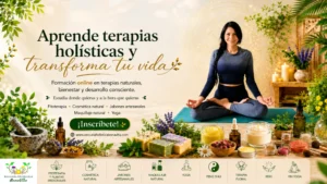 Cursos online de terapias naturales, cosmética natural, yoga y bienestar holístico